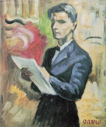 John Savio norvég számi művész önarcképe